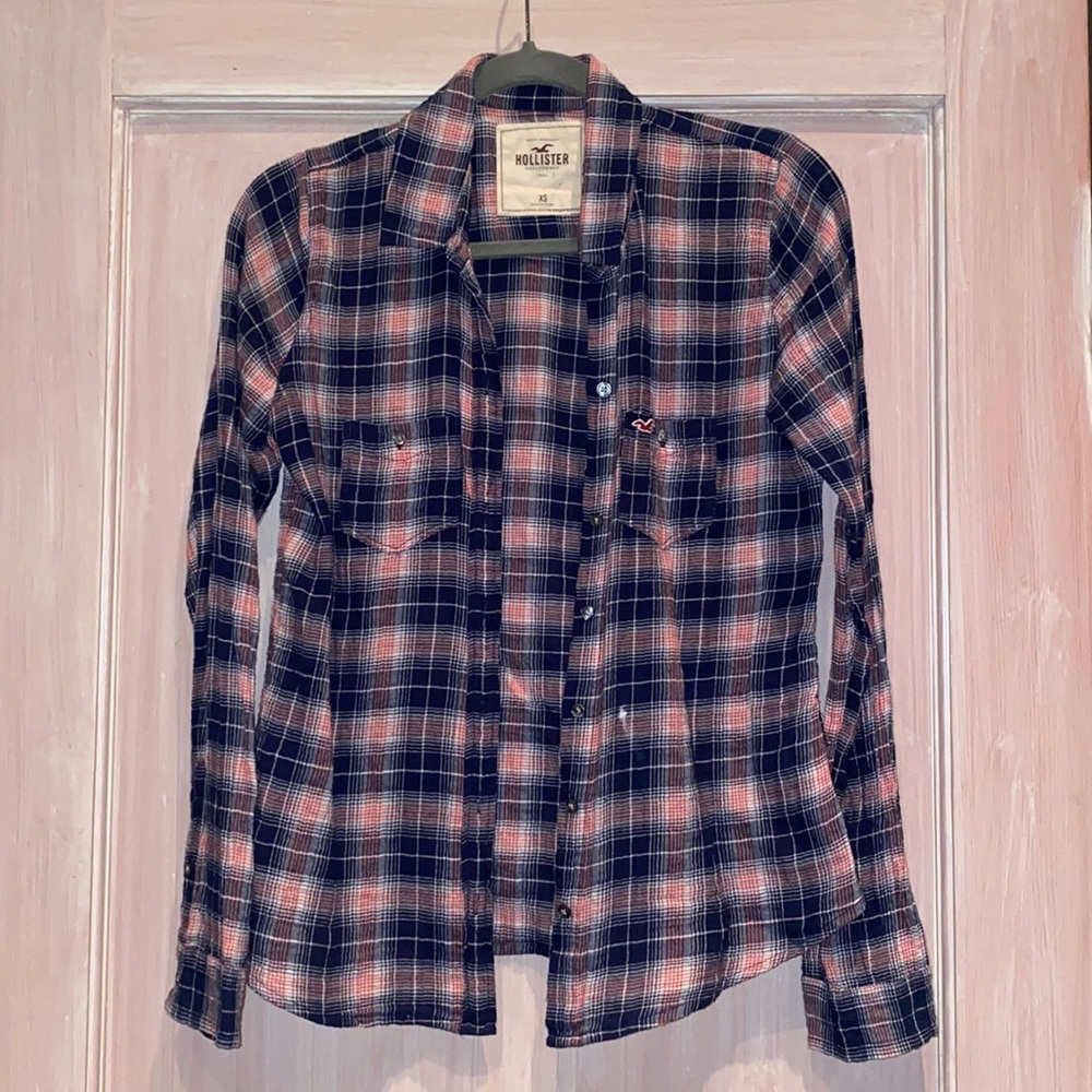 Holloster Plaid Button Down Flannel